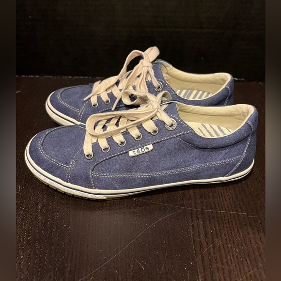 Taos Moc Star Women's Sneakers Size 8 Indigo Navy Blue Casual Shoes - Picture 3 of 5
